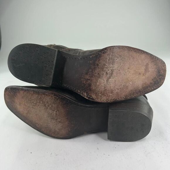 Sonora Double H DH 5221 Women's US 10 M Distressed Brown Leather Cowboy Boots - Picture 11 of 14